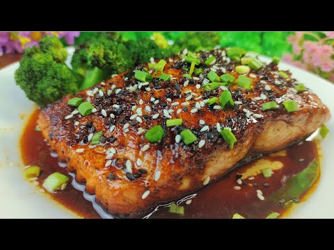 Soy glazed salmon! Easy and yummy fish recipe