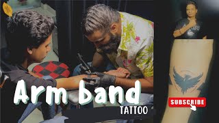 Arm Band Tattoo | phonix arm band with arrow design #armband #tattoodesign