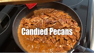 Skillet Candied Pecans!! Easy