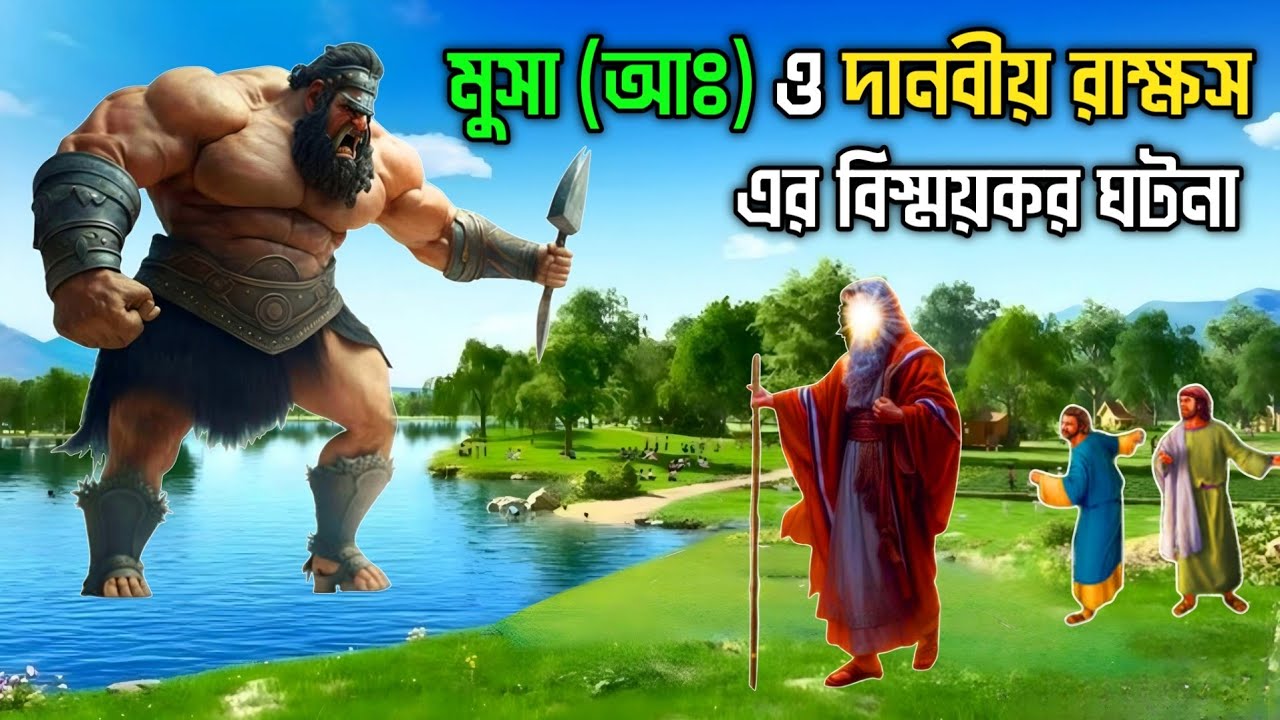 মুসা আঃ ও এক দানবীয় রাক্ষসের বিস্ময়কর ঘটনা || মুসা আঃ কেন ৪০ বছর বন্দী ছিলেন || Islamic Story