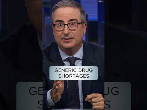 Generic Drug Shortages #lastweektonight