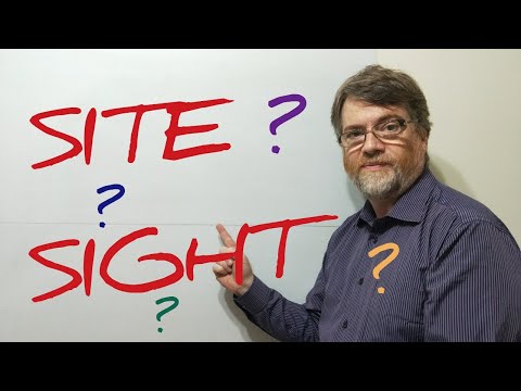 English Tutor Nick P Lesson (450)The Difference Between Sight and Site