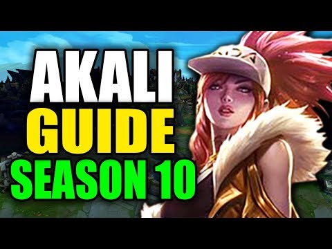 SEASON 10 AKALI GAMEPLAY GUIDE - (Best Akali Build, Runes, Playstyle) - League of Legends