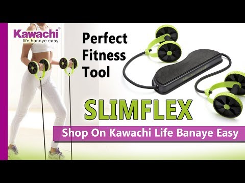 Up to 40 workouts @ Home Kawachi Slimflex 5 Minutes exercise Roller Perfect Fitness Tool