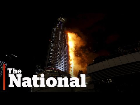Dubai skyscraper fire on New Year's Eve