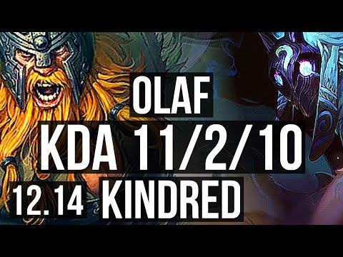 OLAF vs KINDRED (JNG) | Rank 6 Olaf, 11/2/10, Godlike | EUW Challenger | 12.14