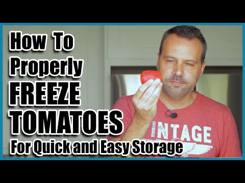 How To FREEZE TOMATOES properly for Quick & Easy Storage