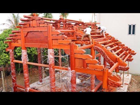 Skills Build Wooden House With Extremely Large Textures & Surely | Incredible Structures Strange