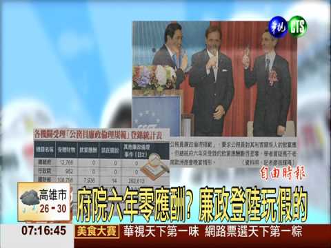 府院六年零應酬? 廉政登陸玩假的