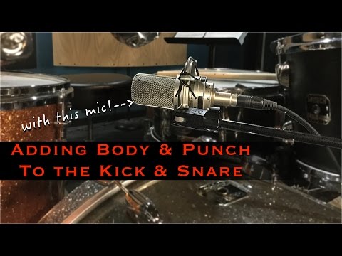 Recording Drums: Adding Body & Punch to the Kick & Snare