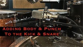 Recording Drums: Adding Body & Punch to the Kick & Snare