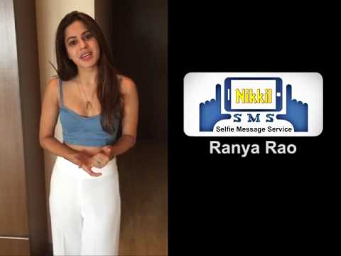 Actress Ranya's Independence Day Wishes - Nikkil SMS ( Selfie Message Service )