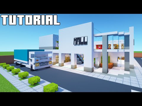 Minecraft Tutorial: How To Make A Mall "2022 City Build"