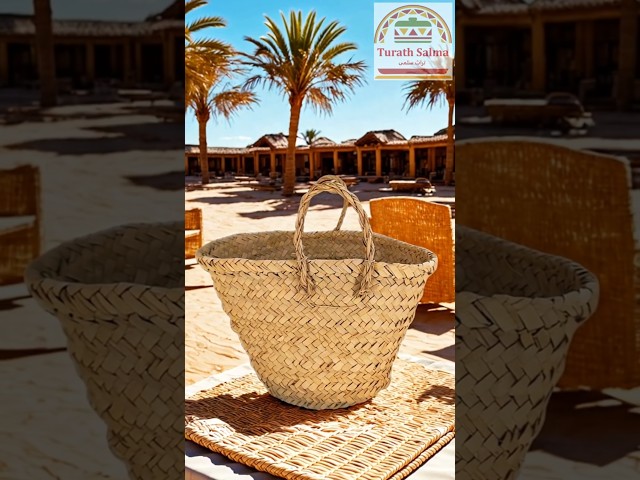 زنبيل حبل خوص وسط