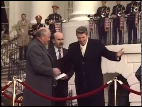 Cuts of Arrival Ceremony for General Secretary Mikhail Gorbachev on December 8, 1987