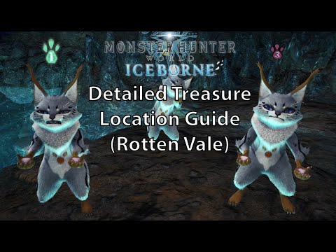 MHW Iceborne Detailed Treasure Location Guide - Rotten Vale