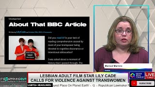 Lesbian Adult film Star Lily Cade Calls For Violence Against Transwomen