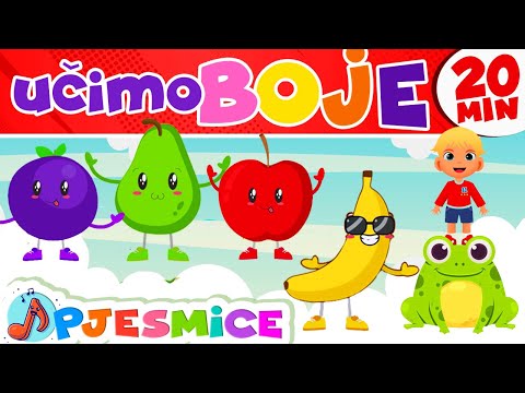 DJEČJE PJESME ♫ Učimo boje: *Da li znaš koja sam boja?* (20 min Loop) | Vrtićka pjesmica za učenje