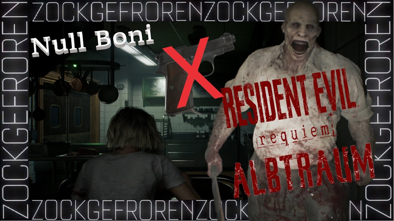 Resident Evil REQUIEM auf ALBTRAUM! [ INSANITY ] | OHNE BONI! - Keine Pistole zum Nachtisch? :( #004