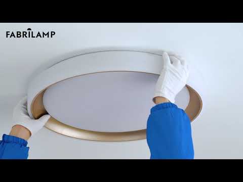 Vídeo de Luanda Plafón LED Regulable Marrón 72W Fabrilamp / Abrila