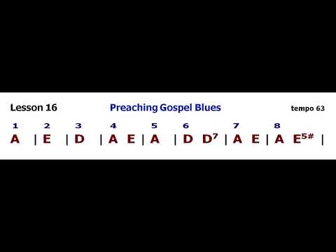 John Ganapes: Lesson 16 - Preaching Gospel Blues - backing track