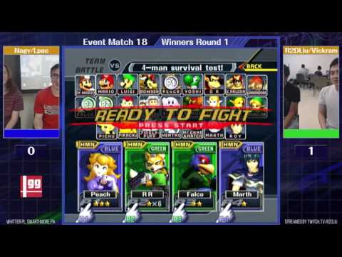 Event Match 18: Nagy/lpac (Blue) vs R2DLiu/Vickram (Green) - Winners Round 2