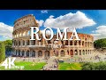 FLYING OVER ROMA, ITALY (4K UHD) - Relaxing Music Along With Beautiful Nature Videos - 4K Video HD