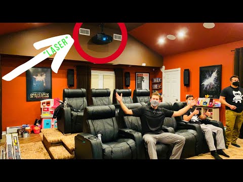 Immersive 9.3.4 TRINNOV Home Theater w Laser 4K SONY 915ES and massive 160inch Anamorphic  Screen