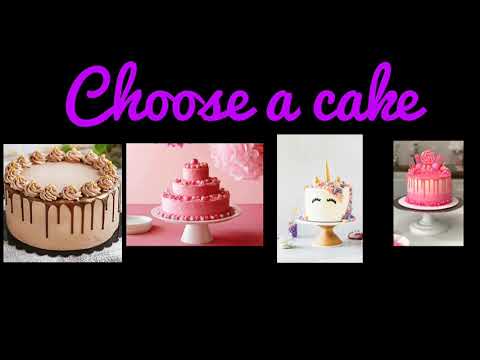 Choose a cake and see your birthday decoration/Iniya's daily box/