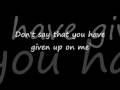 James Morrison - One last chance (lyrics)
