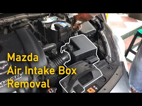 How to Remove the Air Intake Box Assembly - Mazda Skyactiv