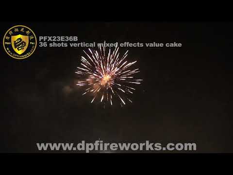 PFX23E36B  36 shots vertical RWB Ultra Finale Box