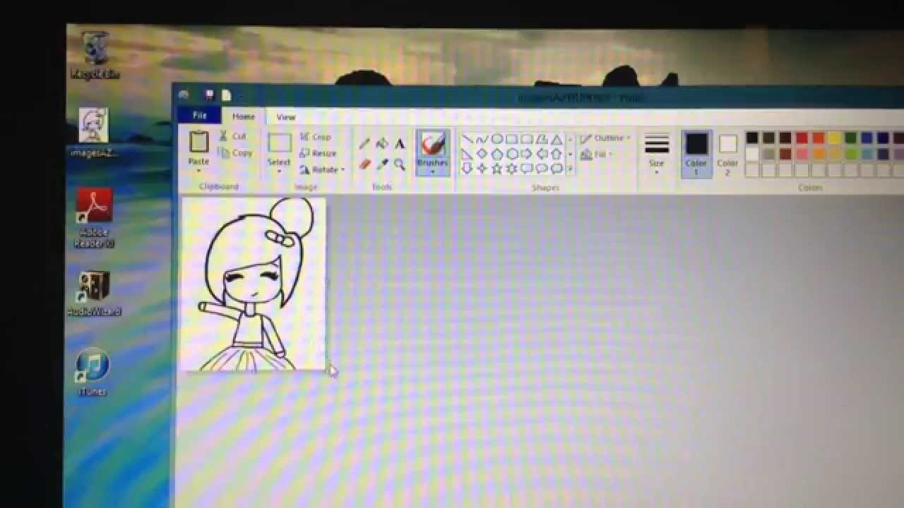 How to color or make chibi stencils