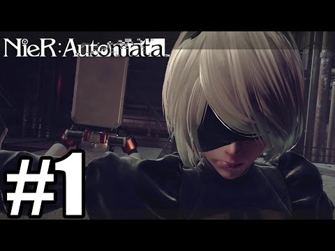 NieR Automata Gameplay Walkthrough Part 1 - PS4 Pro Demo