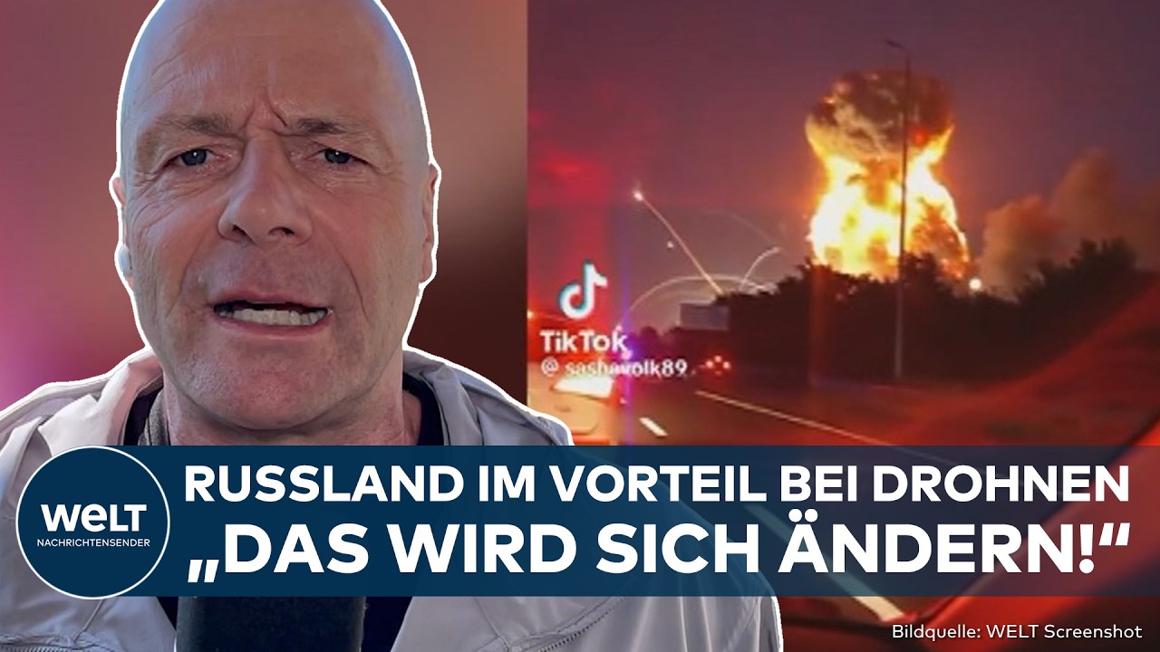 PUTINS KRIEG: Russland landet heftigen Schlag! Drohne trifft Waffen-Lager! Riesige Explosion