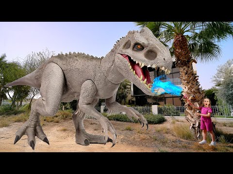 Dinosaur Stories for Kids 🦕 Stephi's Dinosaur Toys Come to Life in Her Home!