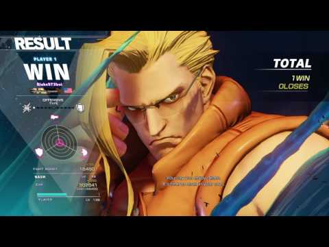 STREET FIGHTER V Nash vs Juri online matches!