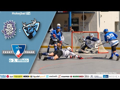 Highlights ALPA Český pohár - Ježci Heř. Městec vs. SK Hokejbal Letohrad | o 3. místo | 12.6. 2022