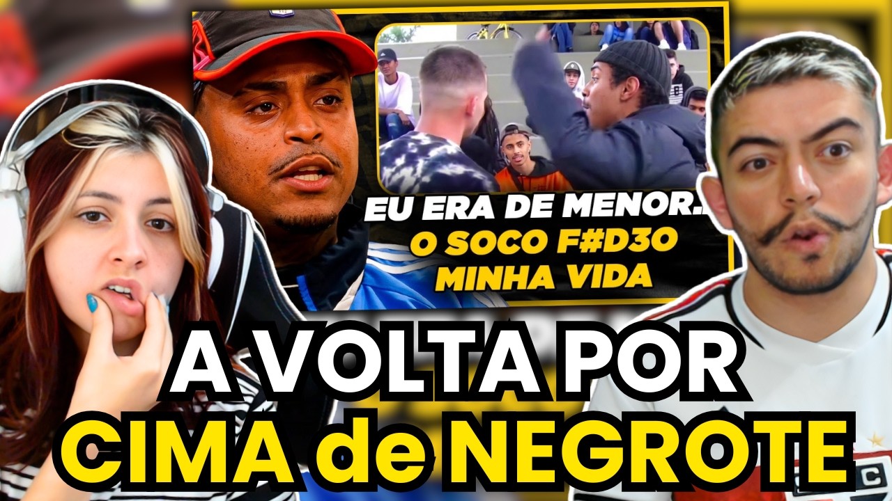A VOLTA POR CIMA de NEGROTE até ser CAMPEÃO da BDA 10 ANOS | react