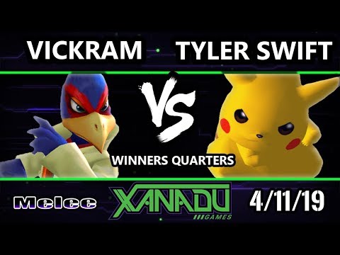 S@X 297 SSBM - Vickram (Falco)  Vs. Tyler Swift (Pikachu) - Smash Melee Winners Quarters