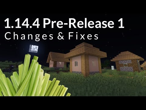 Minecraft 1.14.4 Pre-Release 1 - Changes & Bug Fixes