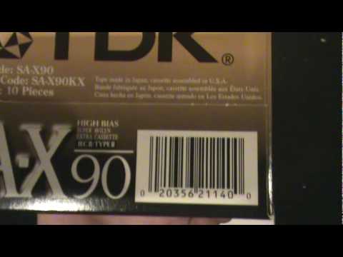 TDK SA-X 90 HIGH BIAS Slimline EcoCase 10Pack TypeII