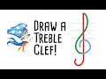 Draw A Treble Clef In 3 East Steps