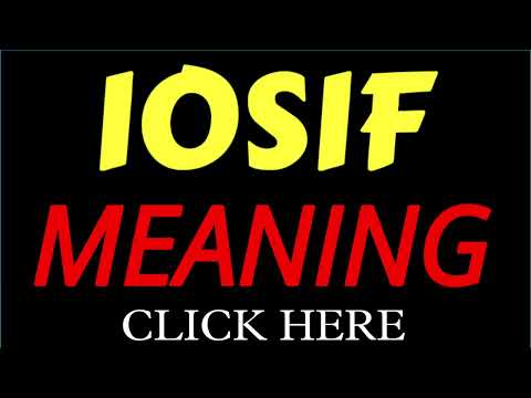 What does the name IOSIF mean | IOSIF meaning in english | Meaning of name IOSIF