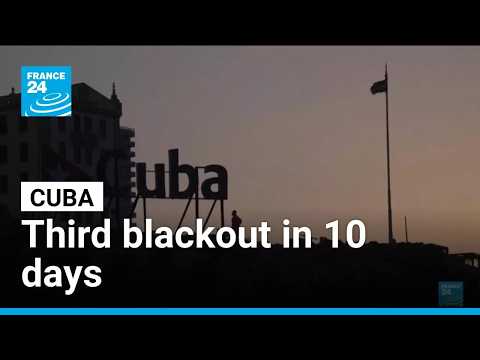 Cuba slowly gets power back after third blackout in 10 days
