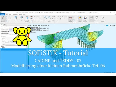 SOFiSTiK Tutorial - CADINP und TEDDY 07 - Modellierung einer kleinen Rahmenbrücke Teil 06