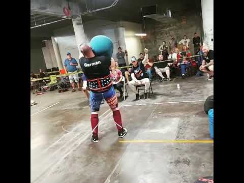 250lb Sandbag to shoulder! For REPS!