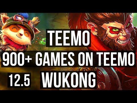 TEEMO vs WUKONG (TOP) | 5/1/9, 900+ games | NA Master | 12.5