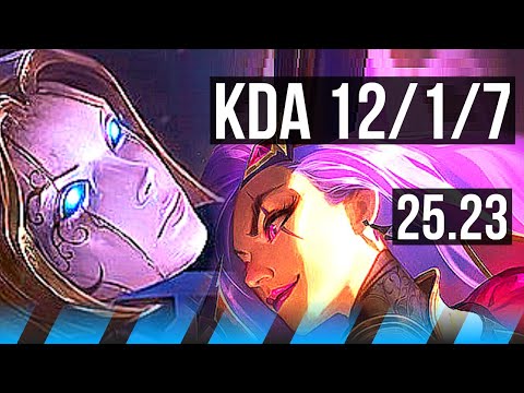 ORIANNA vs KATARINA (MID) | 12/1/7, Legendary | KR Diamond | 25.23
