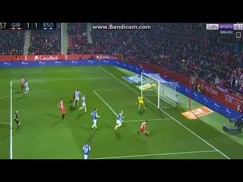 Girona FC vs Real Sociedad 1-1 Stuani Goal